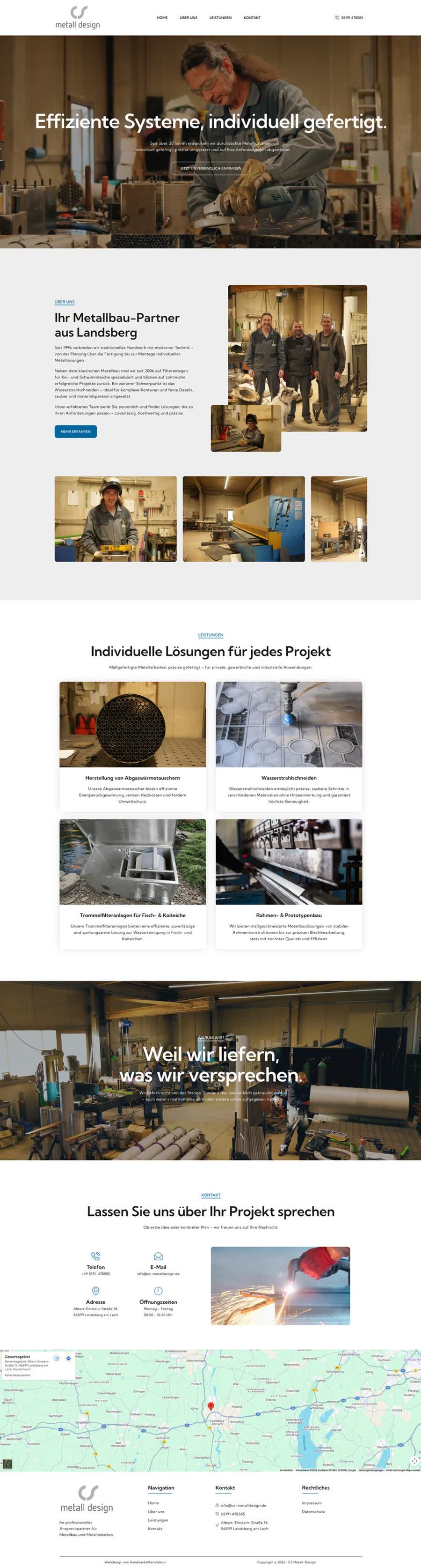 CS Metalldesign Website